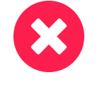 red X